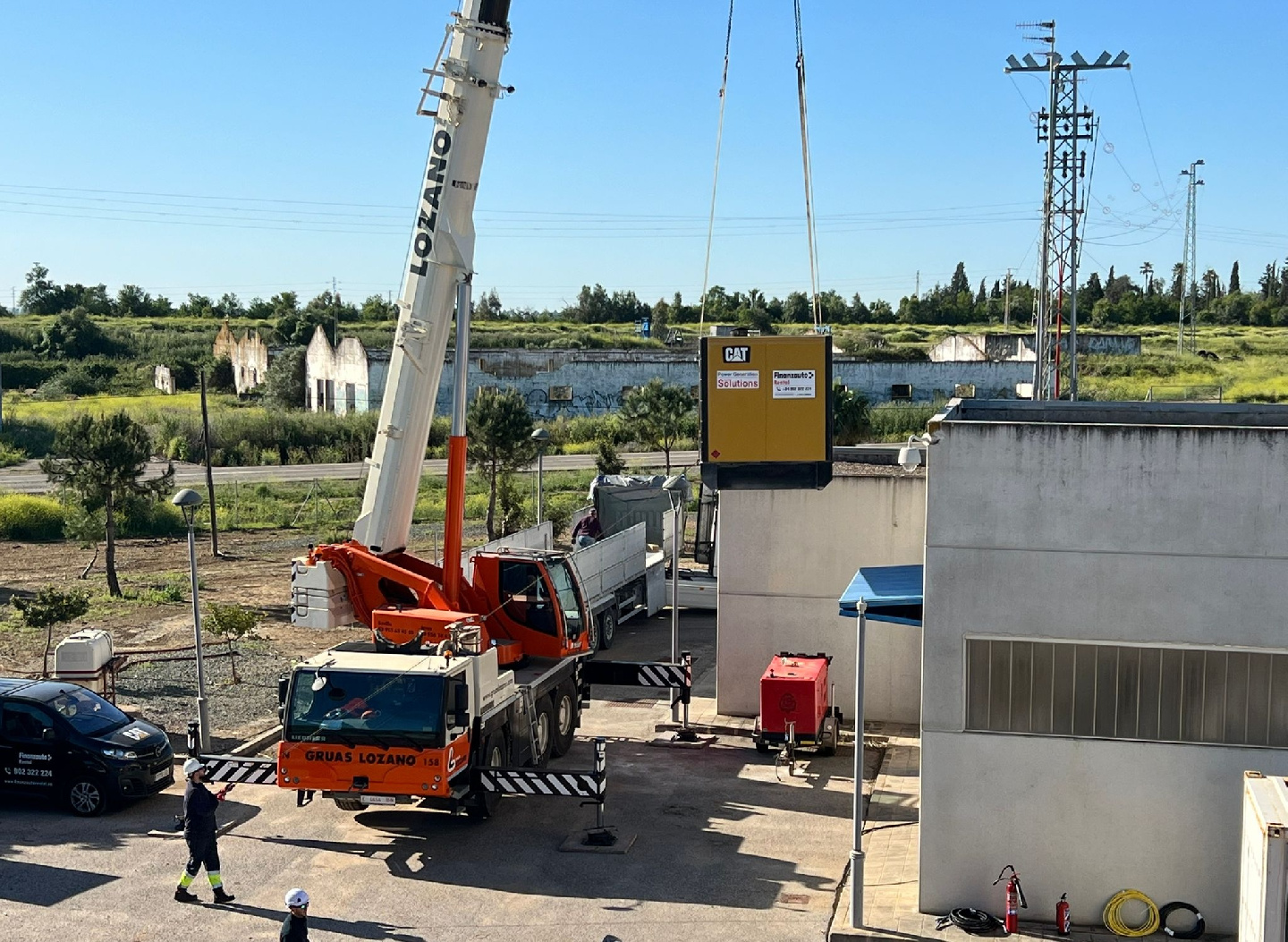Resuelta satisfactoriamente una avería eléctrica en la estación de bombeo del sector VII