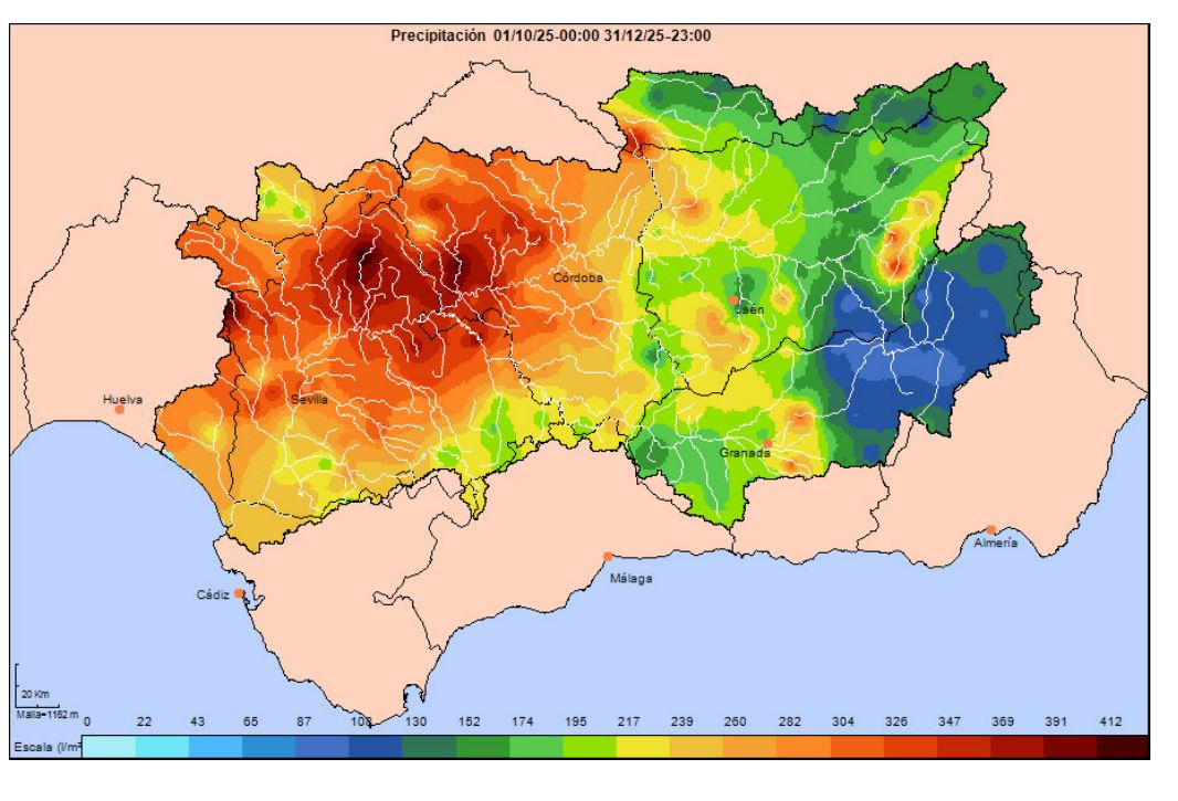 El primer trimestre del año hidrológico se cerró en la Cuenca con lluvias por encima de la media histórica y la Regulación General al 36,5%