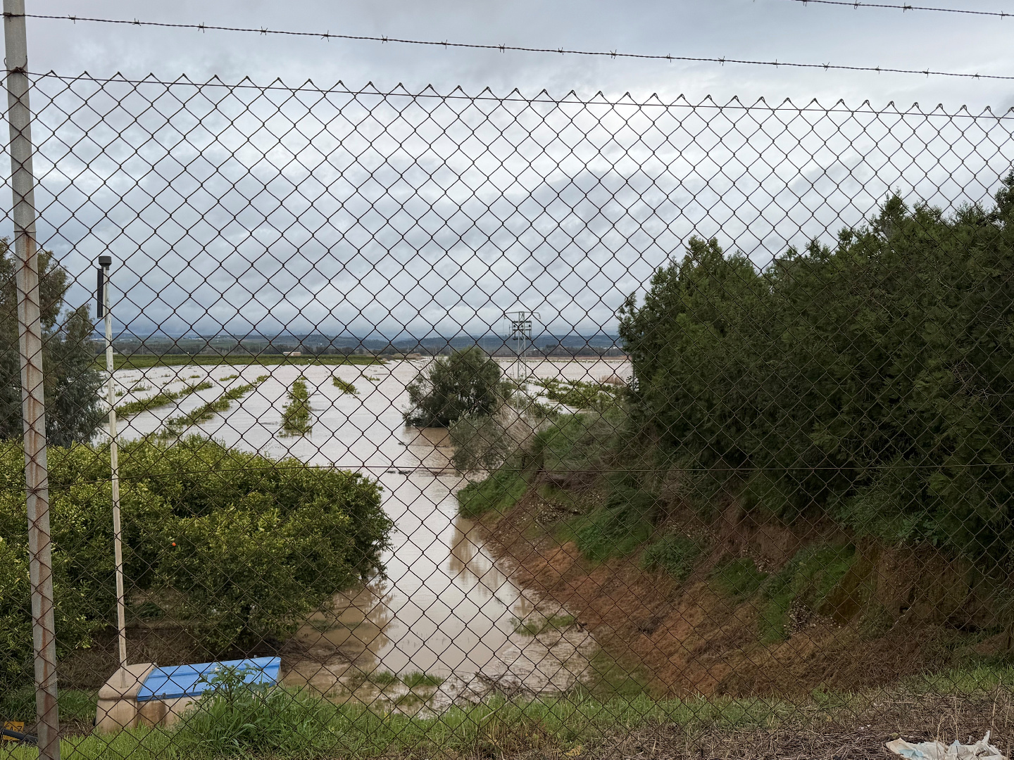 El temporal causó importantes daños en las infraestructuras de riego y energéticas de la Comunidad