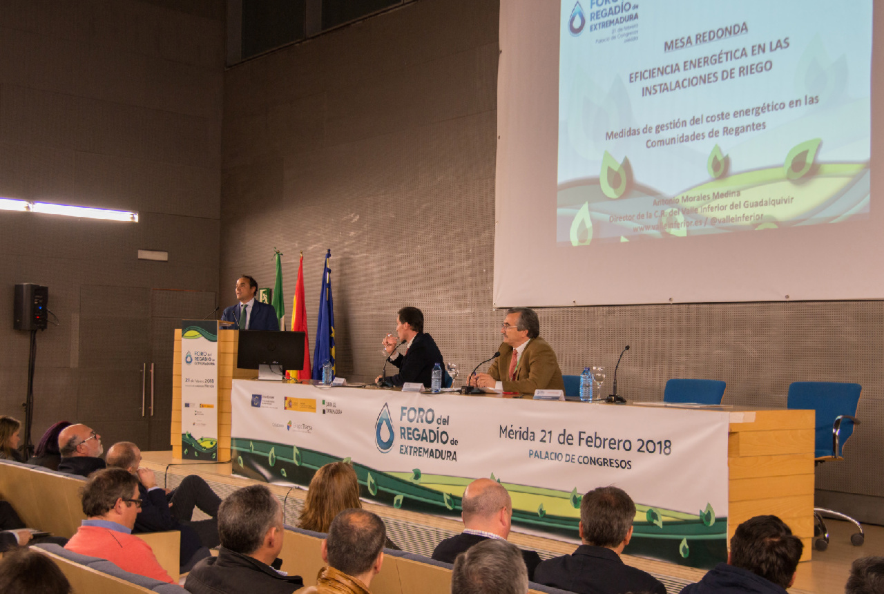 LA MODERNIZACIÓN DEL VALLE INFERIOR, MODELO EN UN FORO EXTREMEÑO SOBRE REGADÍO