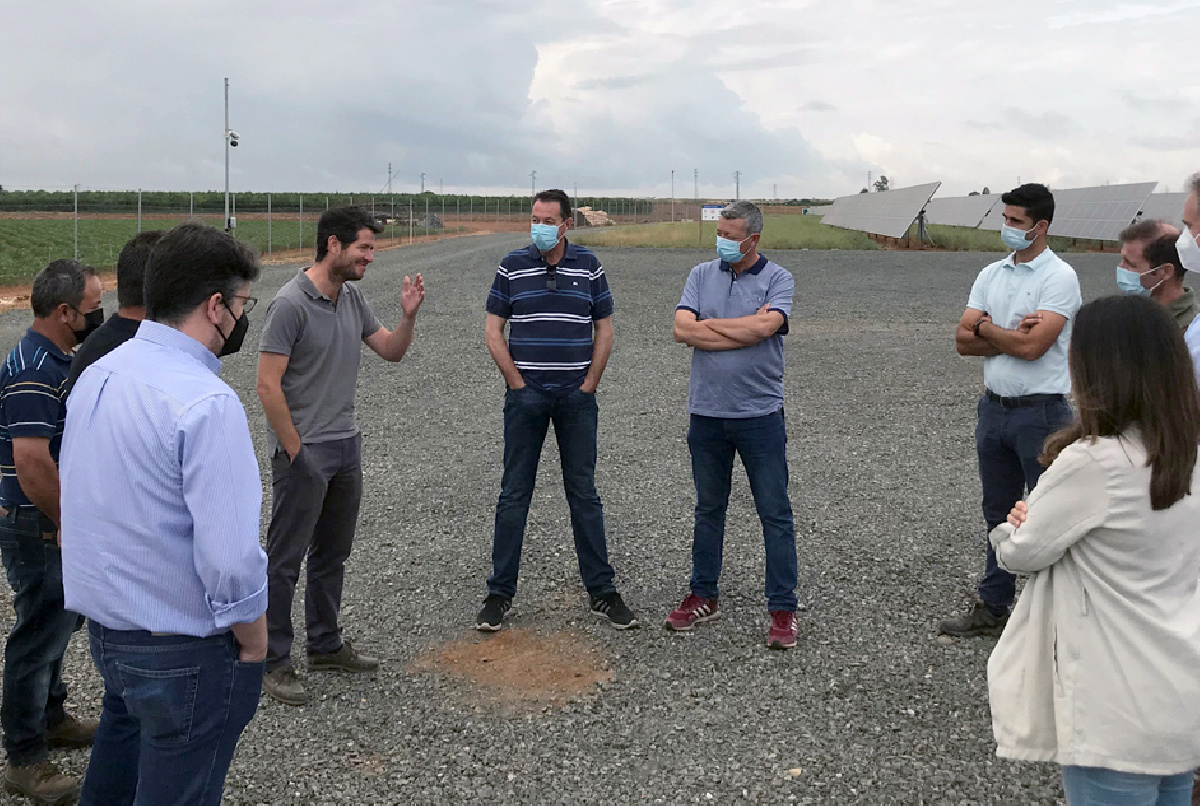 VISITA A LA PLANTA SOLAR DE LA COOPERATIVA AGRÍCOLA DE REGANTES 