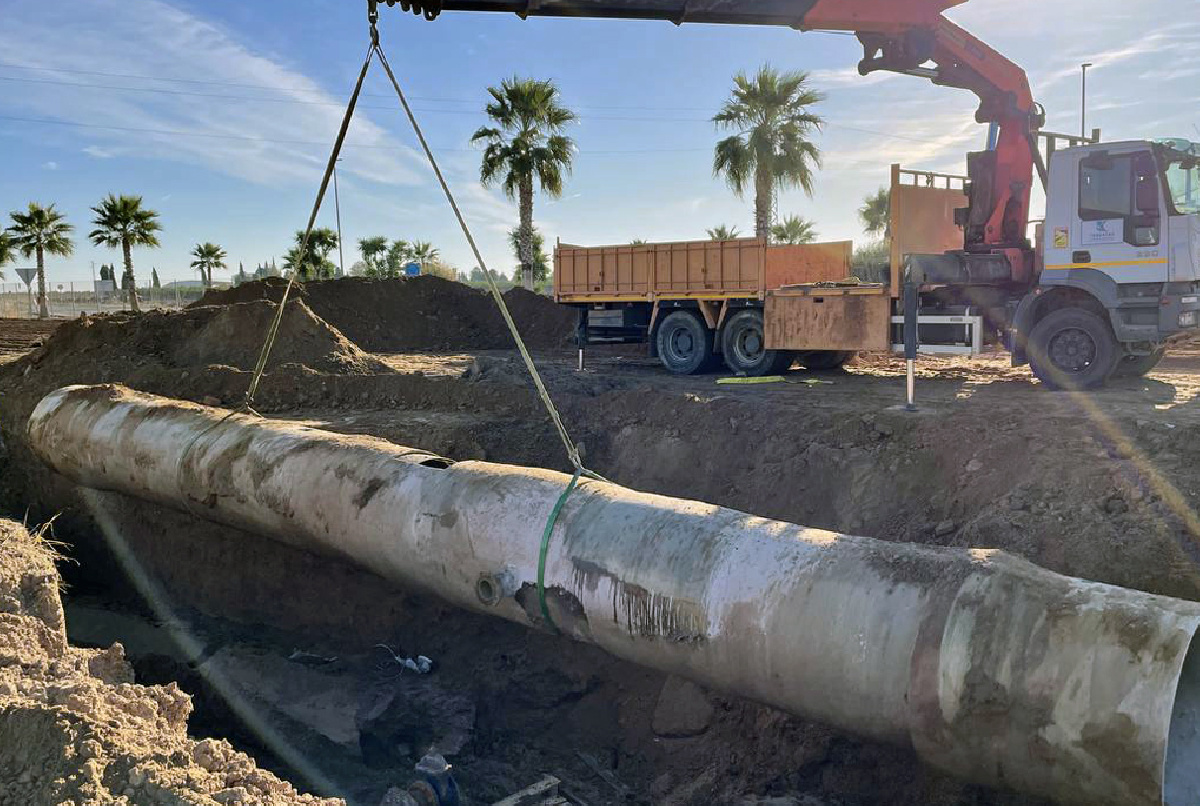 SUSTITUCIÓN DE UN TRAMO DE TUBERÍA PRINCIPAL EN LA CABECERA DEL SECTOR IV