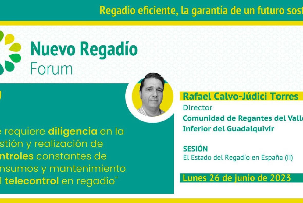 Presentamos nuestra experiencia adaptándonos a la sequía y al mercado eléctrico en Nuevo Regadío Forum