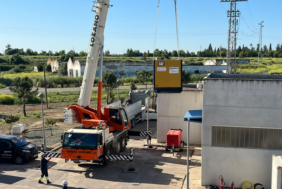 Resuelta satisfactoriamente una avería eléctrica en la estación de bombeo del sector VII